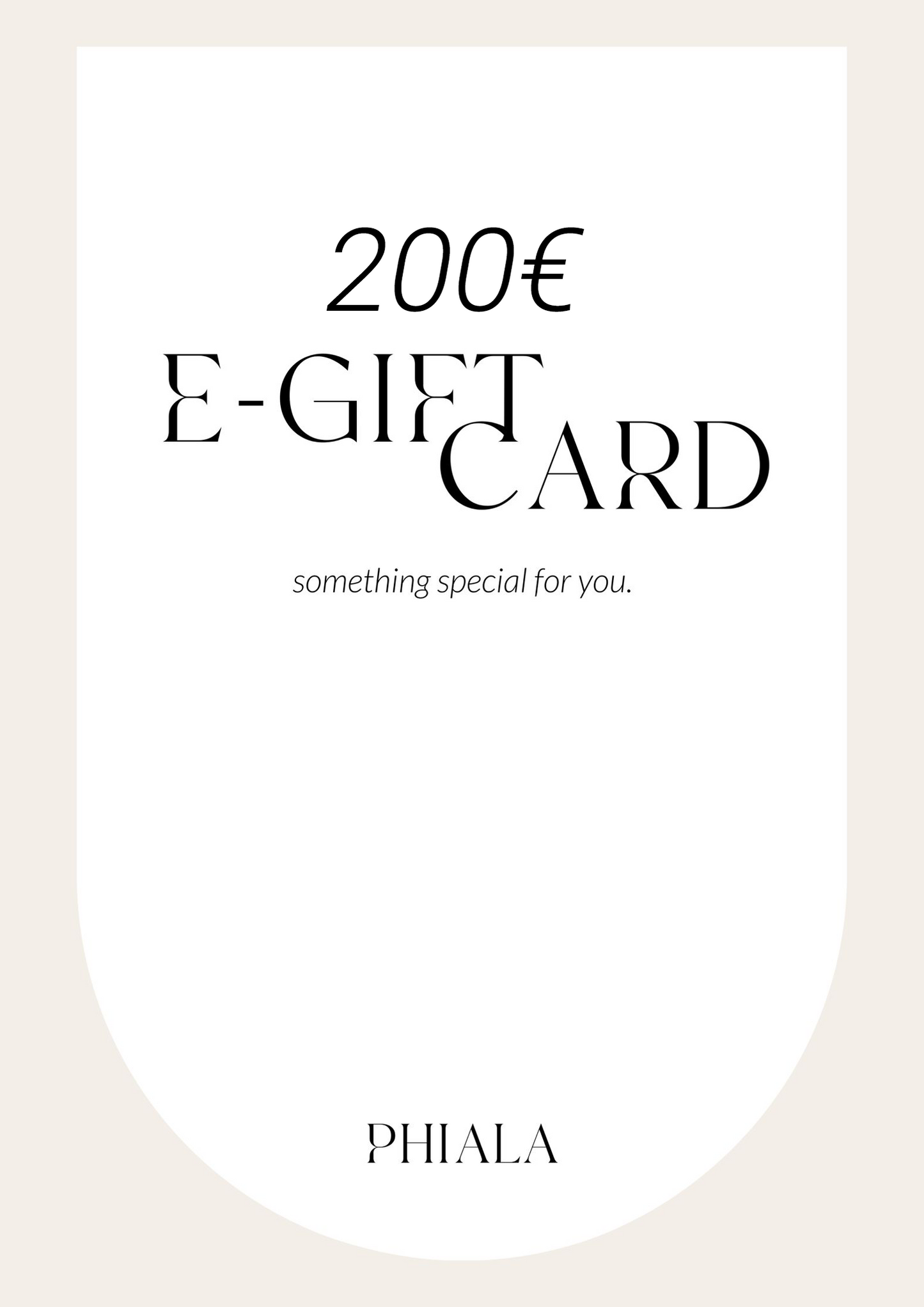 Phiala Geschenkgutschein